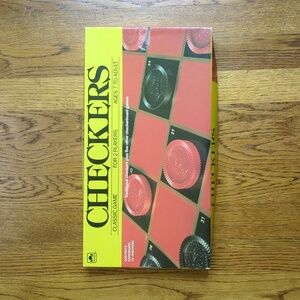 Vintage 89 Golden Brand Checkers Board Game
